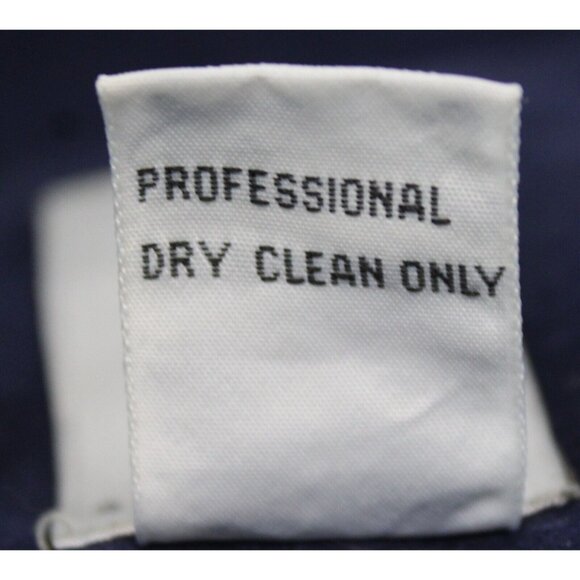 VTG 90s SBS Collection Navy Blue Silk Skirt Suit sz 12 Women Work Shoulder Pads - Picture 13 of 13